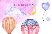 Pastel balloon set, an Illustration by Watercolor & sketches (Thumbnail 3 of 7)