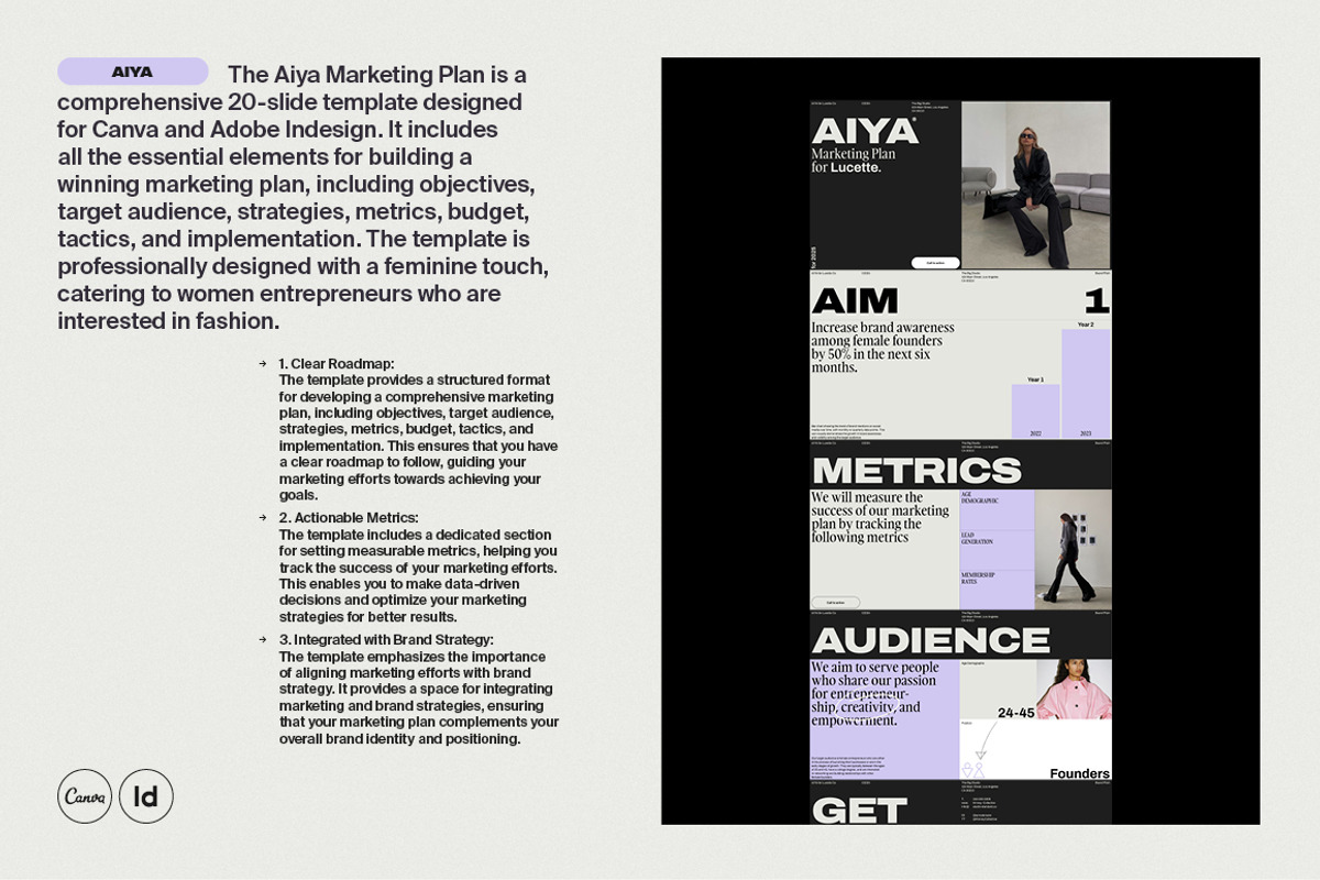 AIYA | Marketing Plan, a Marketing Template by Studio Standard (Photo 5 of 11)