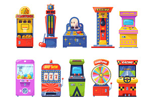 Cartoon retro game machines. Old, an Object Illustration by YummyBuum