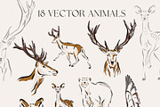 Christmas. Winter animals collection, a Seasonal Illustration by Alisovna (Thumbnail 2 of 14)