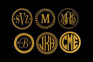 monogram frames & 10+ monogram svgs