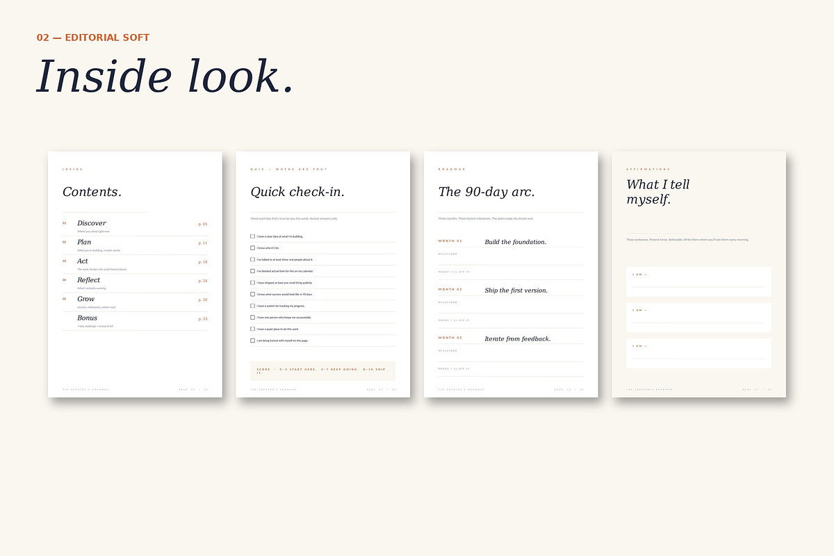 Course Workbook & eBook — 3-in-1, a Branding & Logo Template by Just Necessary (Photo 3 of 9)