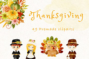 Autumn Thanksgiving clipart, a Decorative Illustration by heyiamalice (Thumbnail 3 of 13)