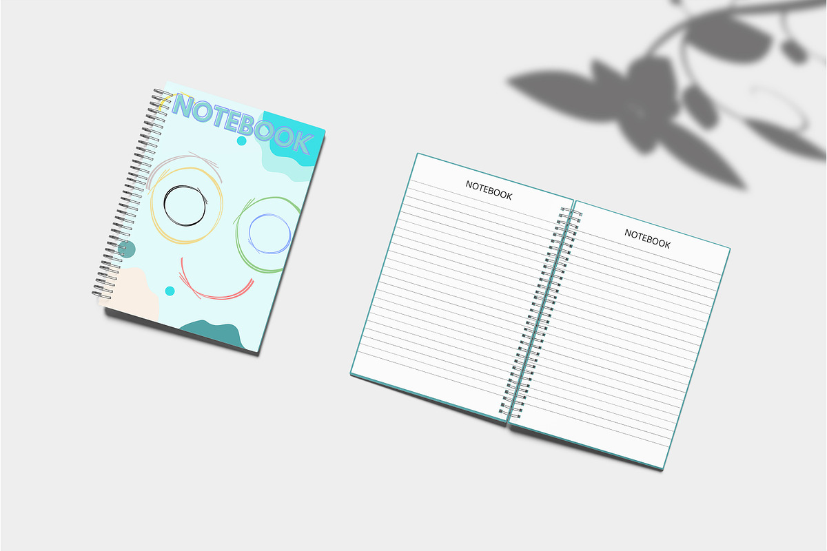 A5 Spiral Notebook Mockup, a Print Template by Beside Std (Photo 1 of 7)