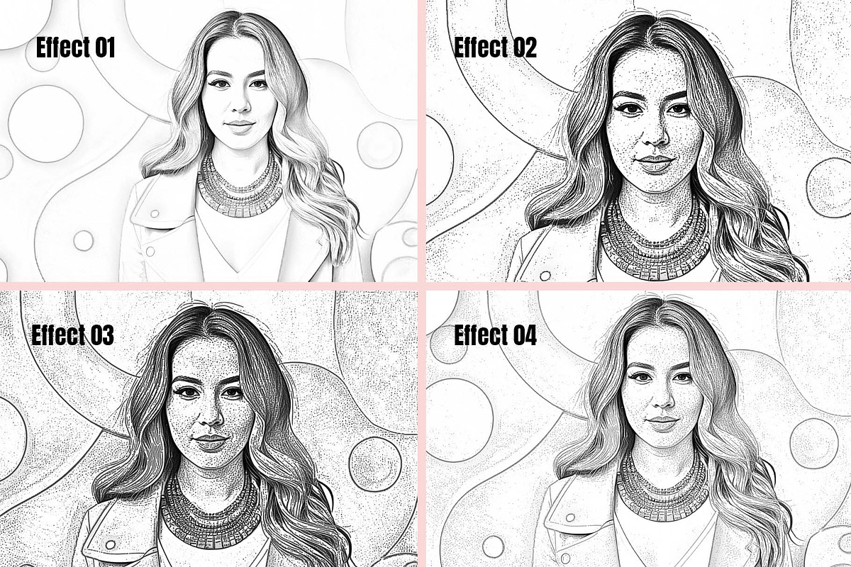 Elegant Line Art Sketch Action, an Action Add-On by MRI STUDIO (Photo 3 of 21)