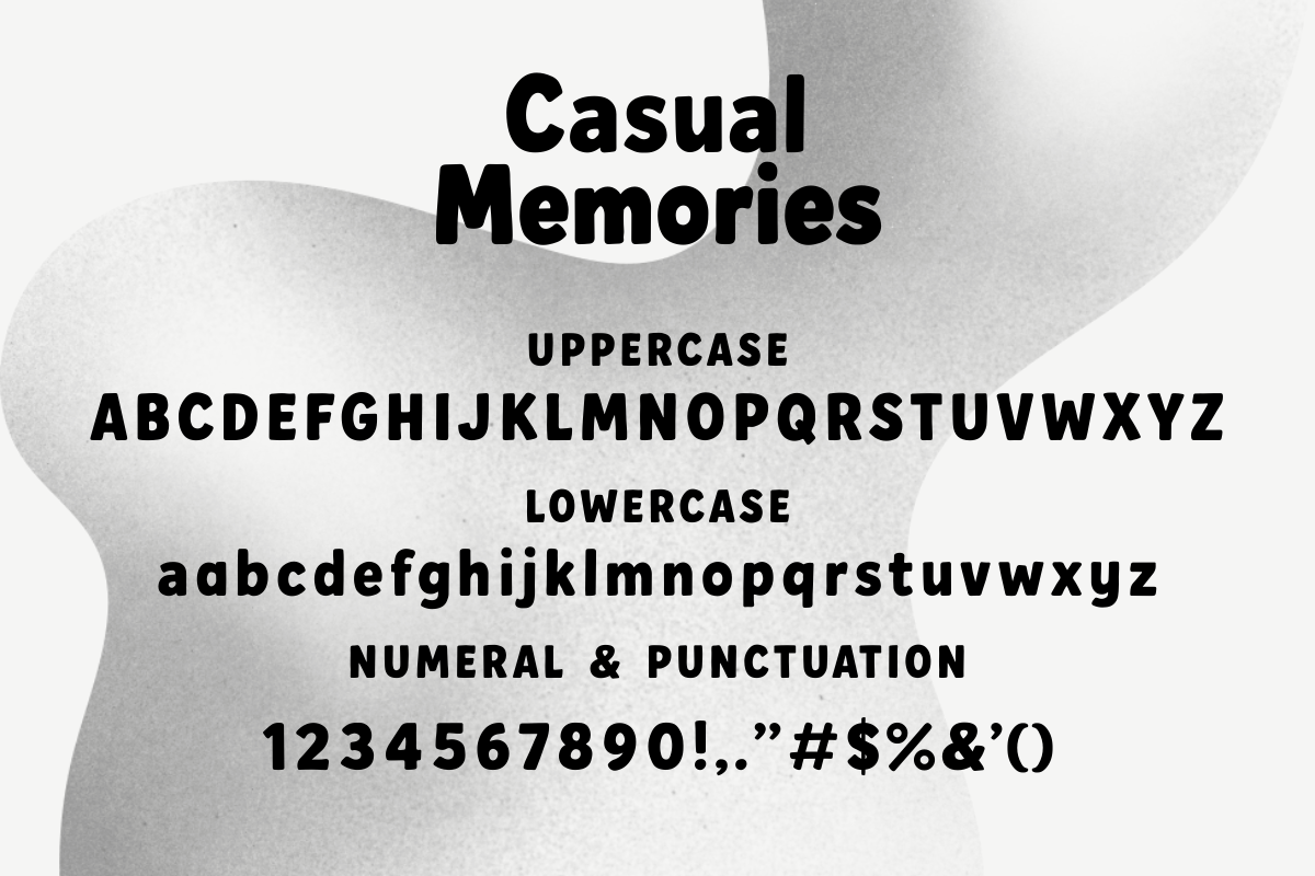 Casual Memories – Casual Sans Serif, a Sans Serif Font by Fikryal Studio (Photo 15 of 15)