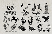 Japanese Collection Posters&Patterns, an Animal Illustration by helenreveur (Thumbnail 7 of 12)