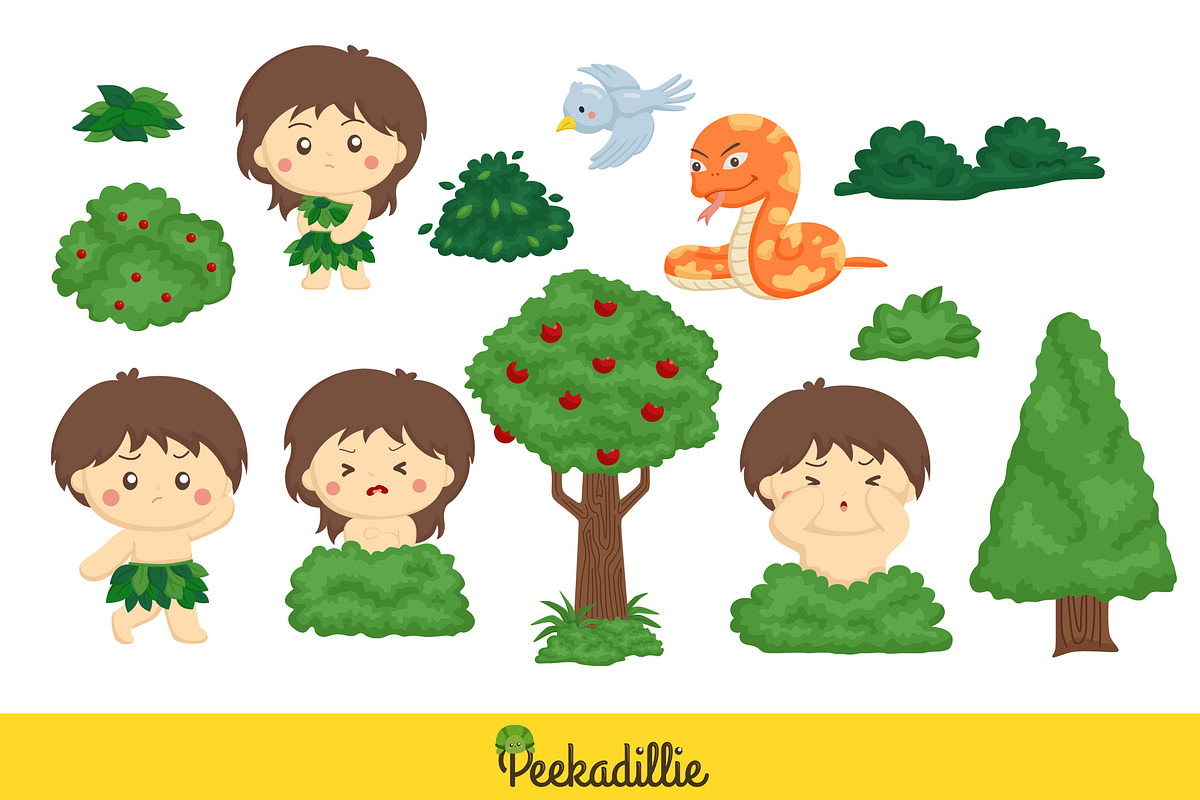 Adam and Eve Bible Story collection, an Illustration by Peekadillie Art (Photo 3 of 3)