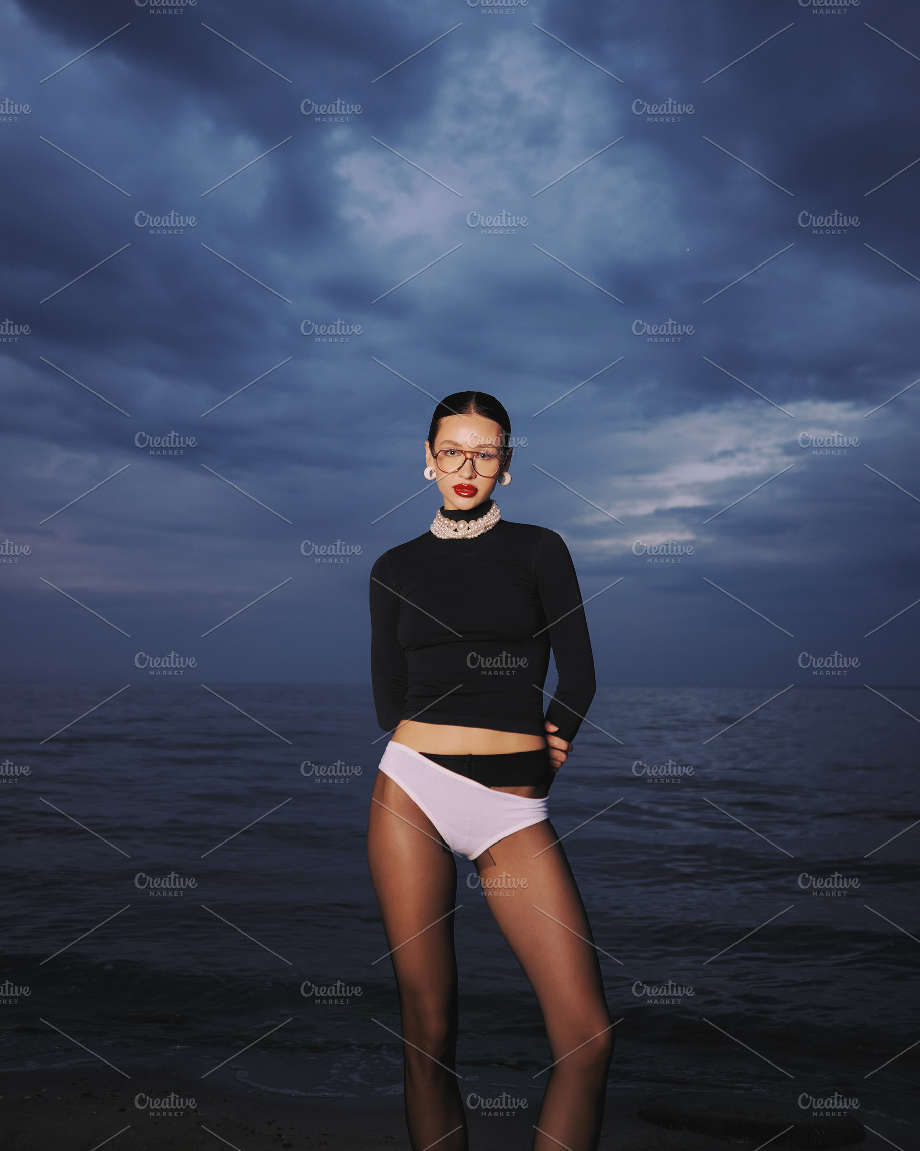 Fashion girl on the beach, a Beauty & Fashion Photo by BUTKO Magazine