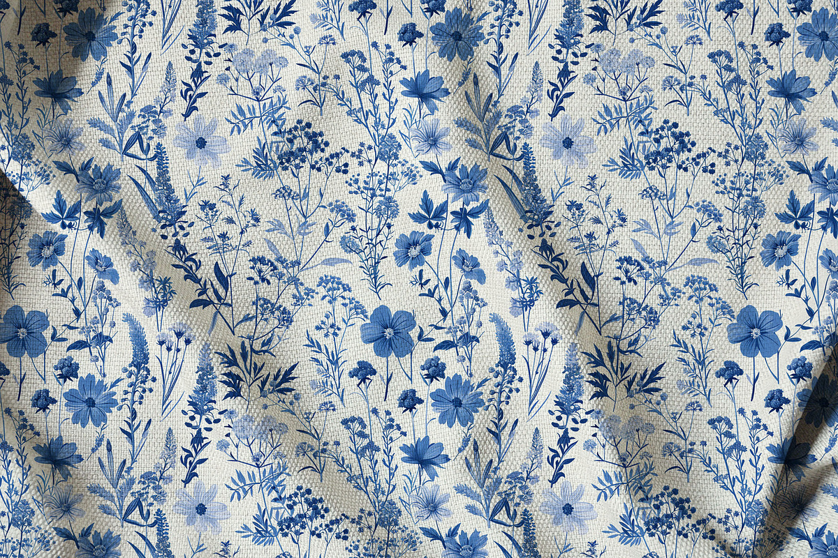 Toile De Jouy Vintage Floral Pattern, a Pattern Graphic by Olya Creative (Photo 2 of 7)