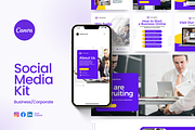 Social Media Kit | Posts and Banners, a Social Media Template by Studio B | Canva Template (Thumbnail 1 of 10)