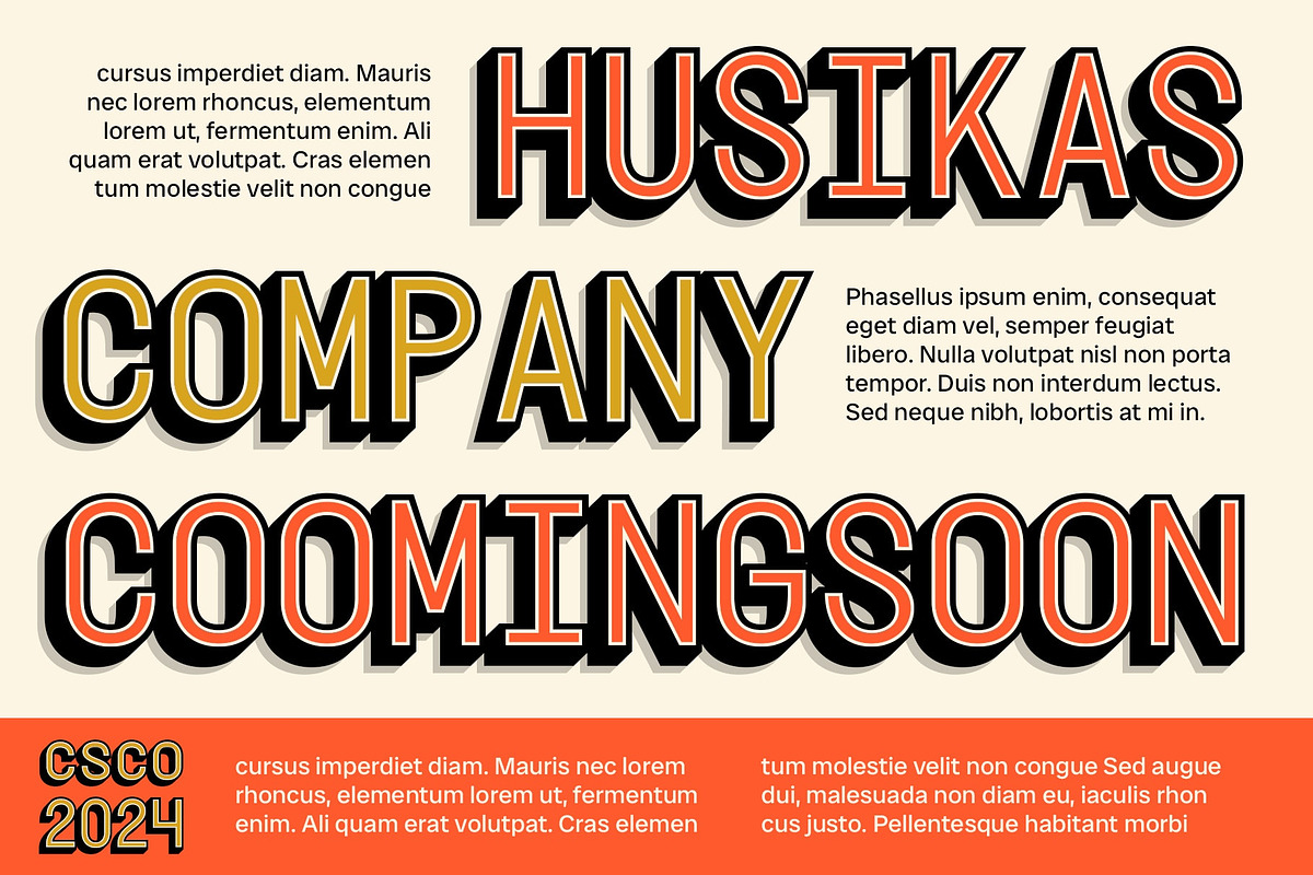 CS Diego Mono 3D, a Sans Serif Font by Craft Supply Co. (Photo 5 of 8)