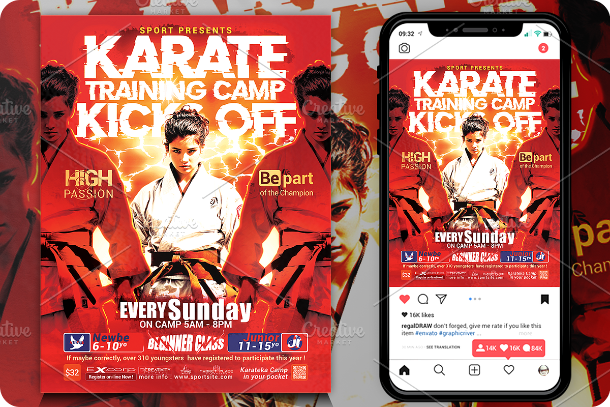 Karate Sport Event Flyer, a Flyer Template by regalDRAW (Photo 2 of 3)