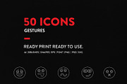 Line Icons Emoji-Hand Gesture Set, an Outline Icon by Jumbo Icons (Thumbnail 2 of 4)
