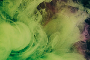 Color smog splash paint texture green purple fog