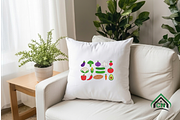 Mini Vegetable Embroidery Designs, an Illustration by Craft Nest (Thumbnail 3 of 6)