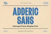 Adderic - Inktraped Sans Display, a Sans Serif Font by Bentype Studio (Thumbnail 1 of 7)