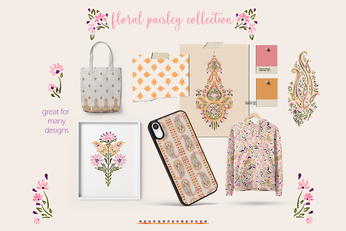 Floral paisley collection, an Illustration by Mona Ahmed (Photo 3 of 9)