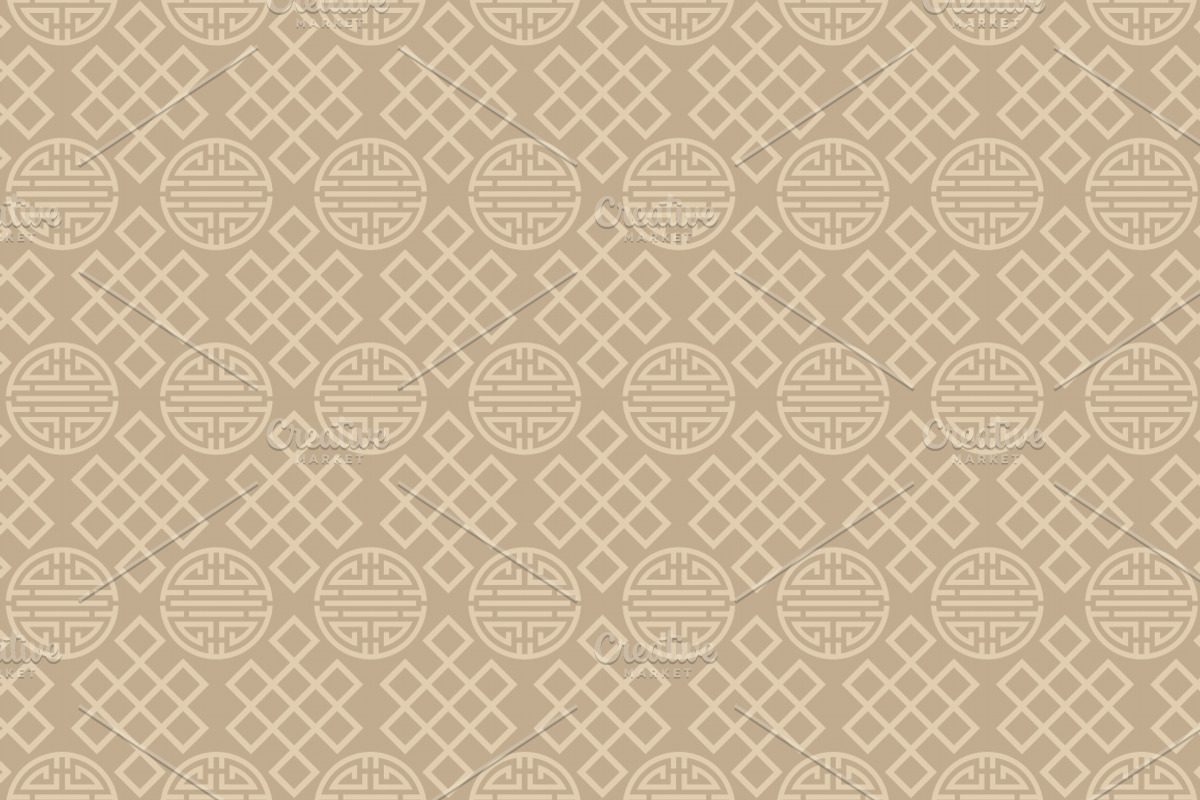 Chinese Seamless Pattern, interior, a Pattern Graphic by kio