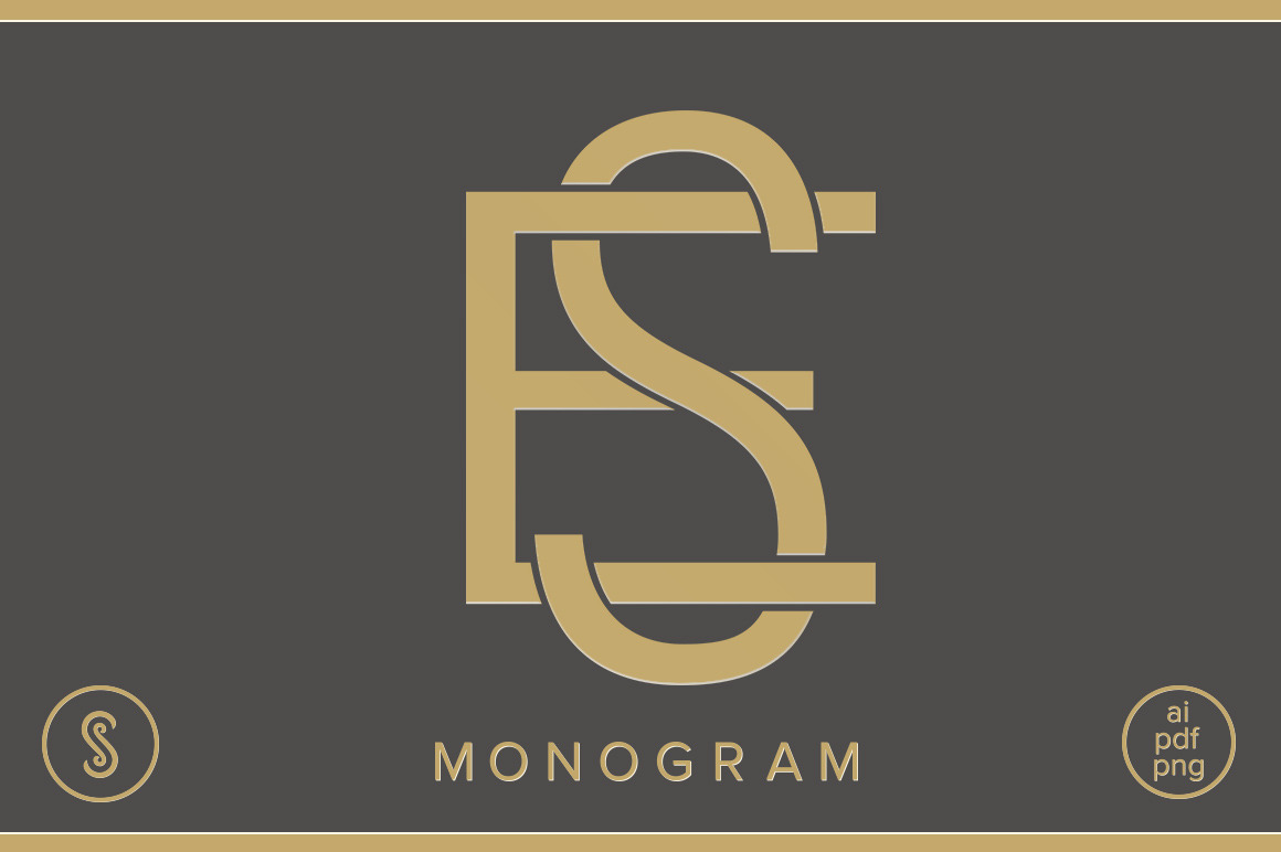 ES Monogram SE Monogram, a Branding & Logo Template by Shuler Studio