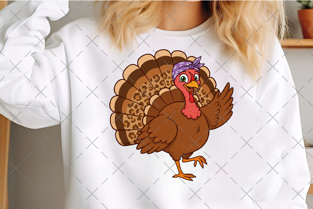 Leopard Turkey Thanksgiving PNG, an Illustration by Craft Nest (Photo 6 of 6)