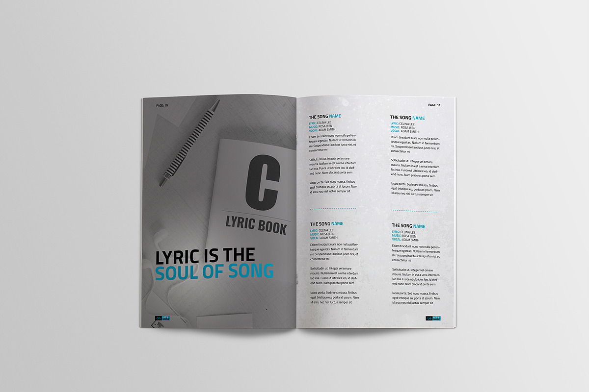 Music Festival Brochure+Ticket, a Brochure Template by SmmrDesign (Photo 11 of 20)