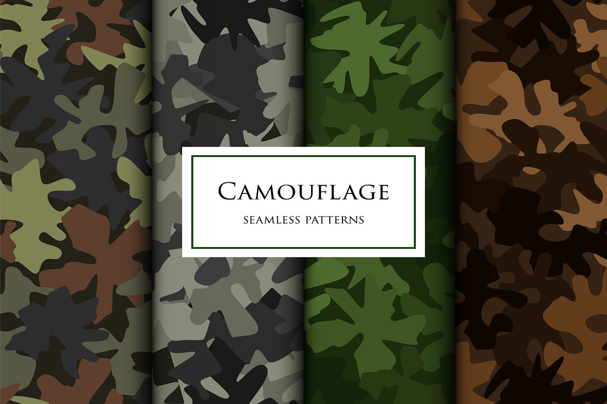 Camouflage seamless patterns set, a Pattern Graphic by ArchonDigitalShop (Photo 4 of 8)