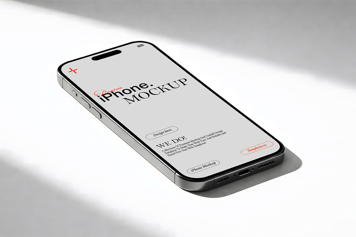 iPhone Mockup, an iPhone Mockup by Templeste (Photo 4 of 7)