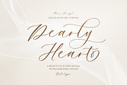 Dearly Heart - Feminine Script, a Script Font by Bale Type (Thumbnail 1 of 10)