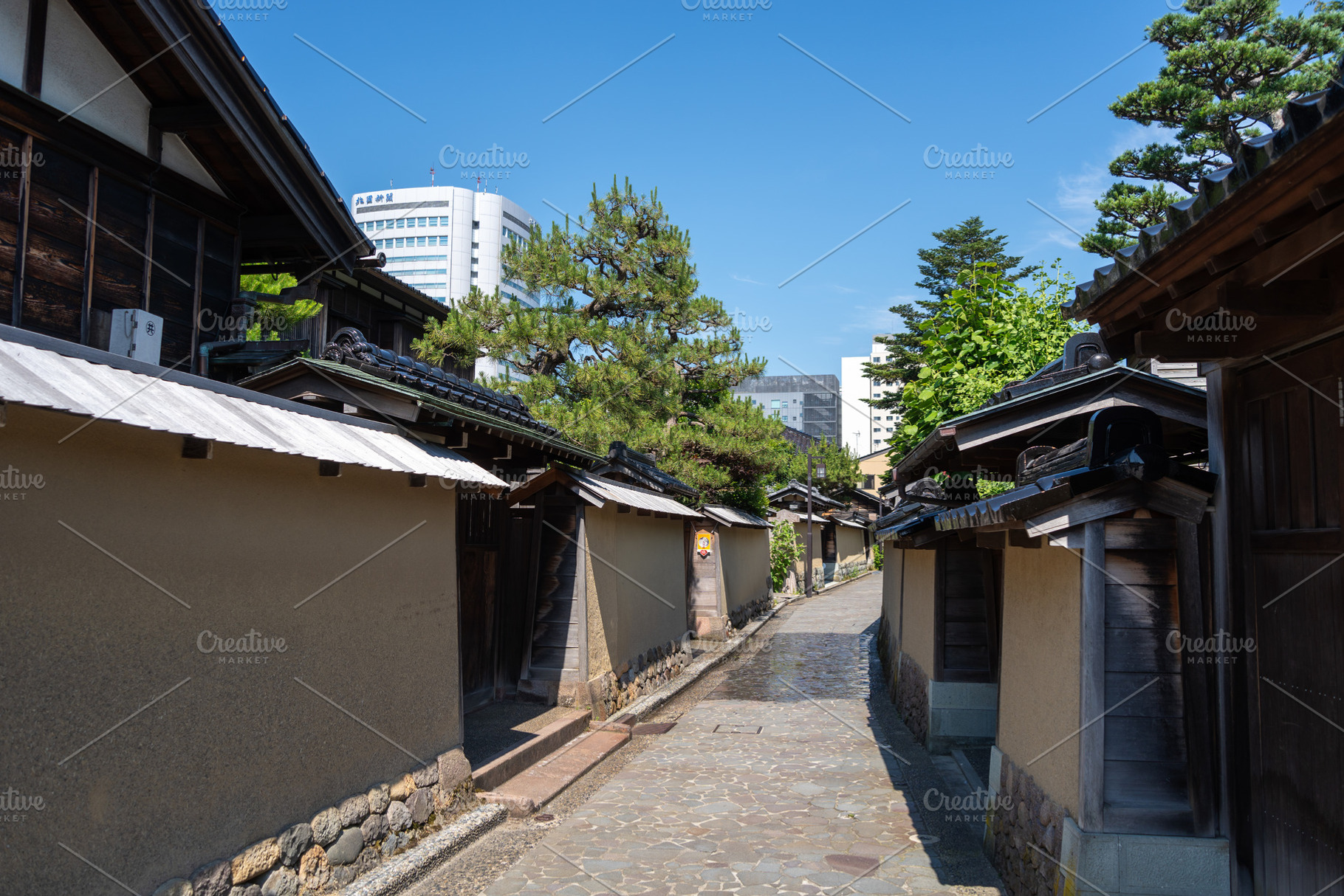 Traditional street in Nagamachi District, Kanazawa, Japan, an Architecture Photo by GoodGoods