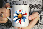 American Flag Daisy Flower 4th of, an Illustration by Designworld (Thumbnail 8 of 9)