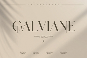 Galviane – Artistic Modern Serif