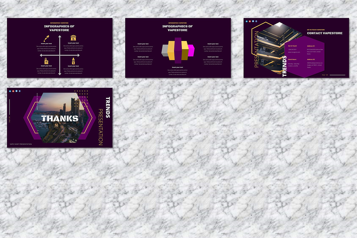 Vapestore - Vape & Vapor Powerpoint, a Presentation Template by Dhabee
