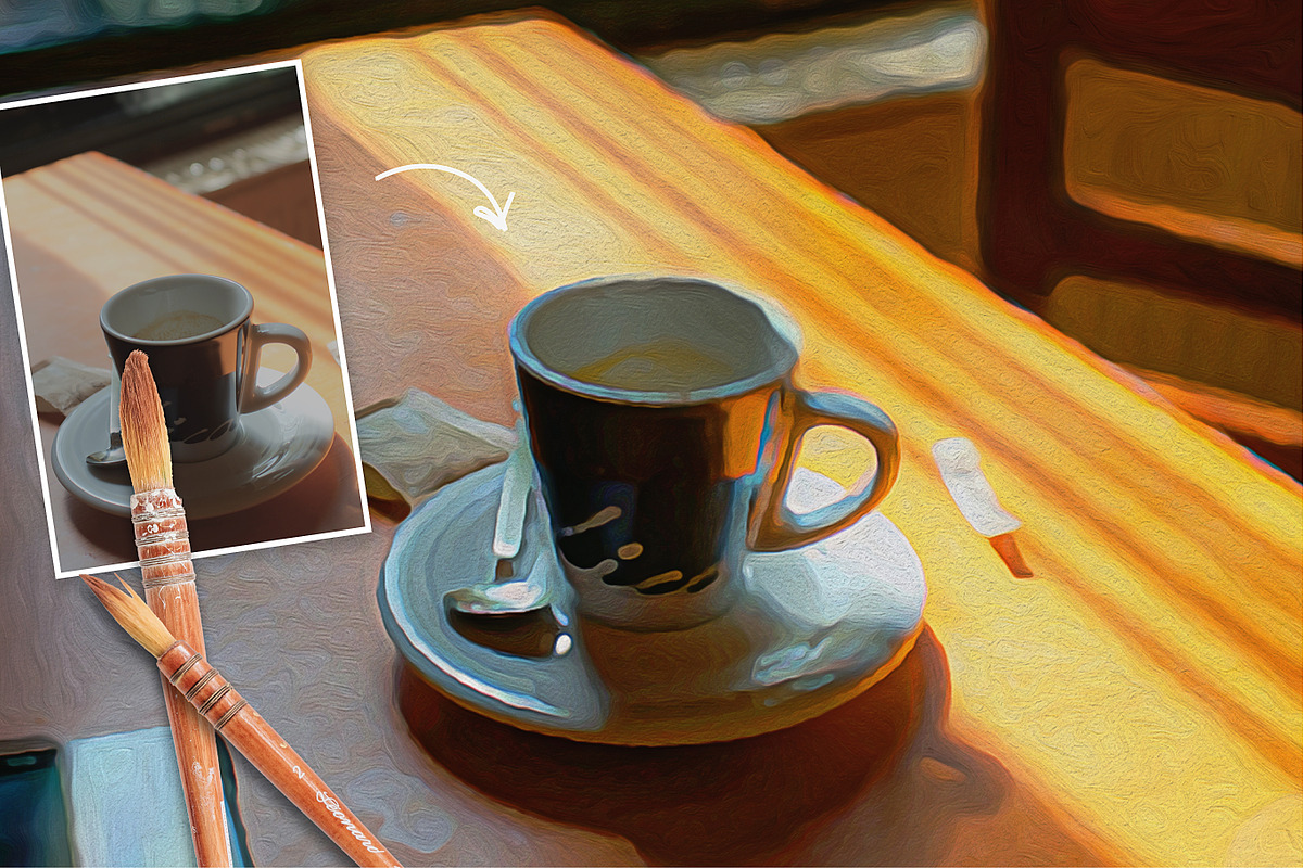 Photoshop Oil Painting Effect, a Texture Graphic by urgent studio (Photo 5 of 7)