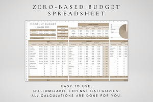 Digital Zero-Based Budget Template