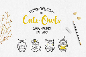 Cute Owls Clipart