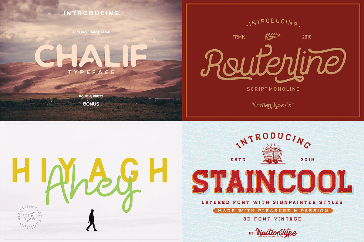 VT Treasure Font Bundle, a Script Font by ViactionType (Photo 11 of 12)
