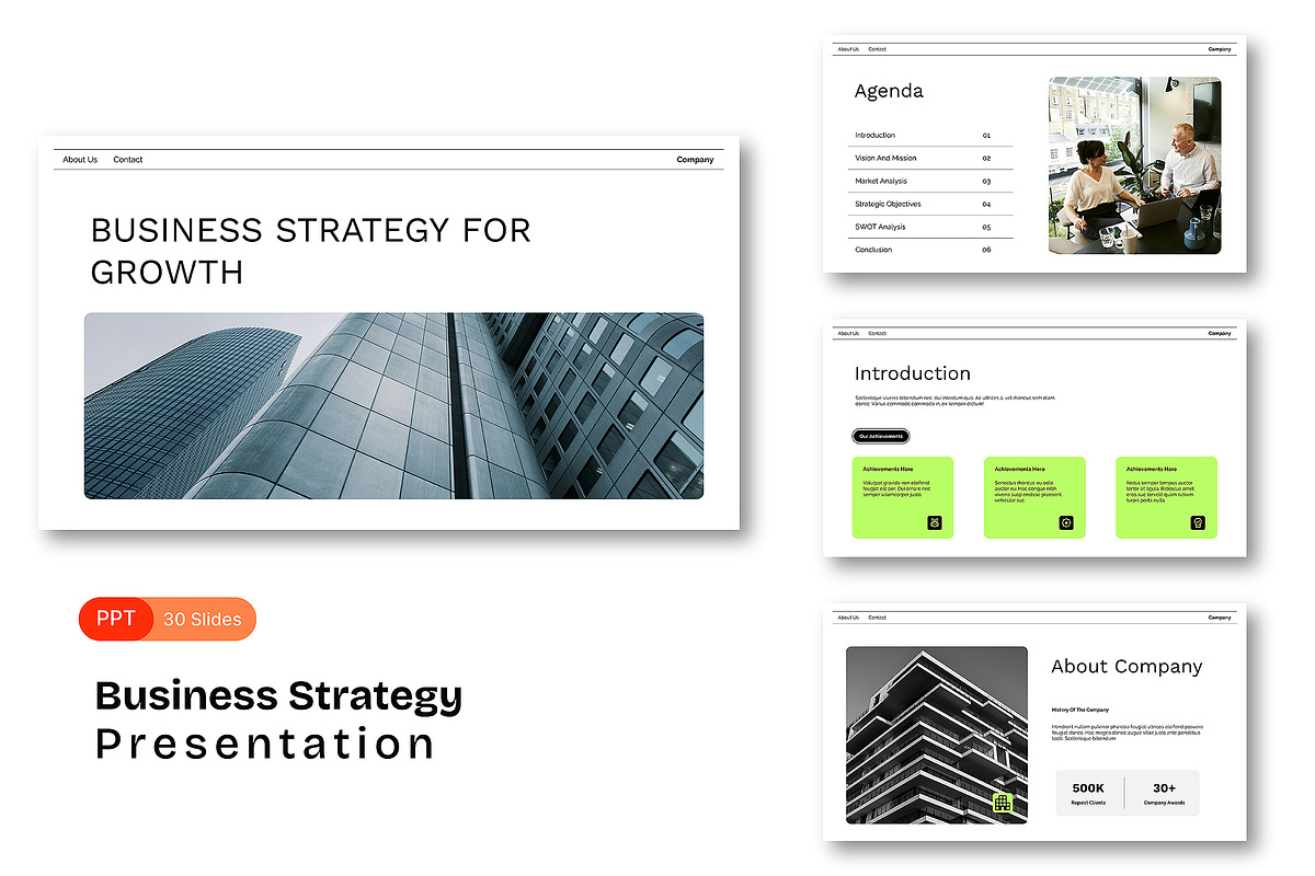 Business Strategy Powerpoint, a Presentation Template by Siska Arista (Photo 2 of 5)
