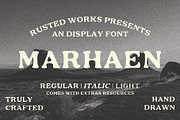 Marhaen - Vintage Slab Serif, a Slab Serif Font by Rusted Works (Thumbnail 1 of 8)