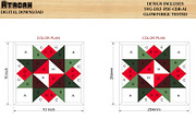 Christmas Barn Quilt NewYear Pattern, a Pattern Graphic by AtacanDigital (Thumbnail 5 of 8)