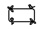 Nature Frame Art Silhouette Clipart, a Graphic by hafijul (Thumbnail 12 of 13)