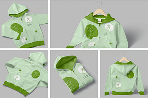 Kids Zipper Hoodie Mockups, a Hoody Mockup by megostudi0