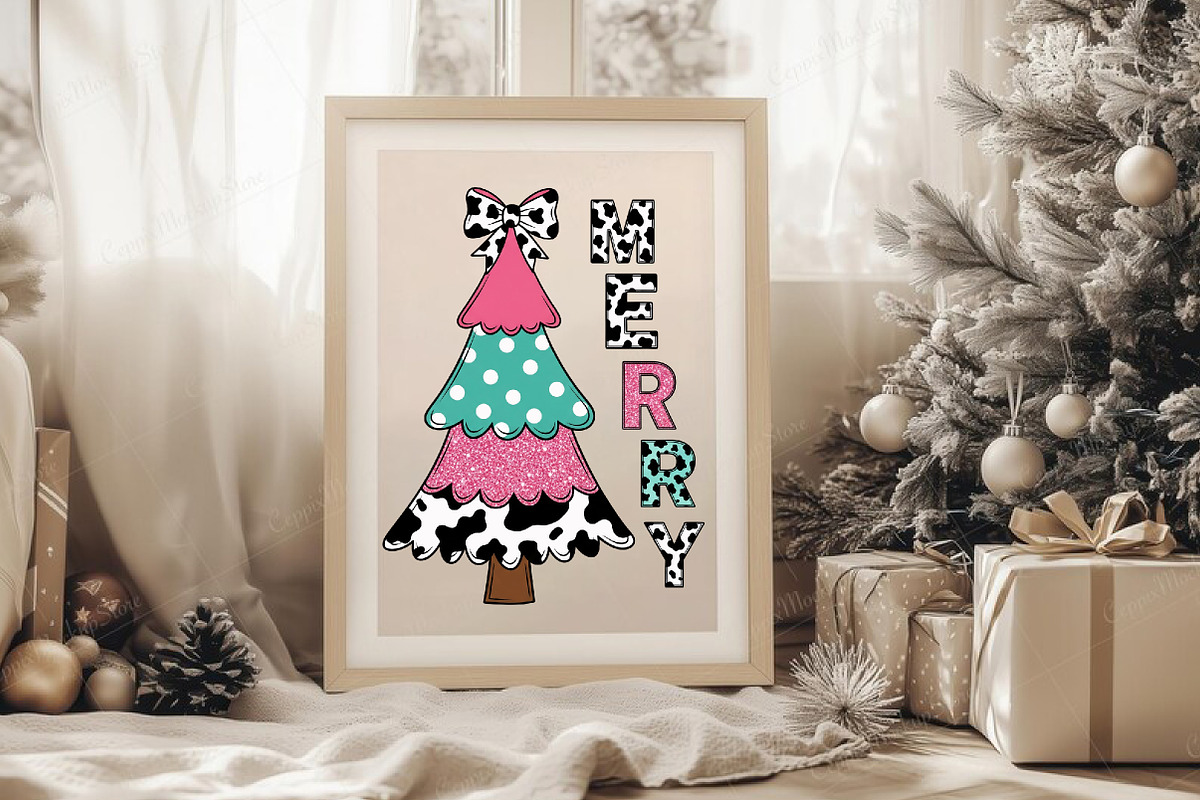 Merry PNG, Christmas Tree PNG, an Illustration by Libby Wishes (Photo 4 of 8)