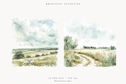 Farm Landscape, a Decorative Illustration by PeDe Designs (Thumbnail 8 of 20)