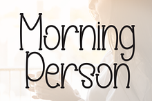 Morning Person | Script Font