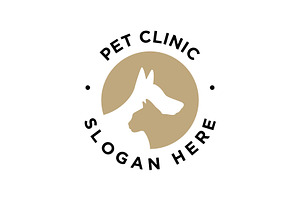 Dog and Cat Silhouette Logo, a Branding & Logo Template by Buqancreative