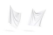 White Wrinkled Fabric Sheet 3D Model, an Object 3D Model by rebrandy (Thumbnail 2 of 9)