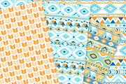 Beach Aztec Digital Paper, a Pattern Graphic by Avenie Digital (Thumbnail 2 of 4)
