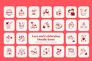 Love and Celebration Doodle Icons, an Outline Icon by Prosymbols (Thumbnail 1 of 13)