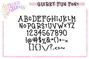 Quirky Fun - A Fun Hand LetteredFont, a Serif Font by Dez Custom Creations (Thumbnail 10 of 10)